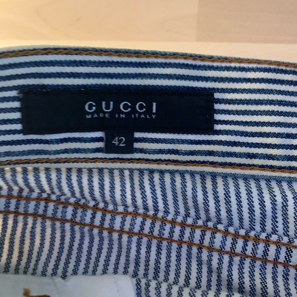 Authentic Gucci Mini Denim Micro Skirt - Picture 2 of 4